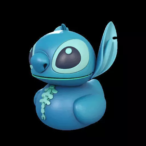 Stitch Rubber Duck  3D print model_21