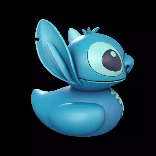 Stitch Rubber Duck  3D print model_27
