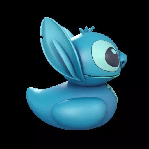 Stitch Rubber Duck  3D print model_28