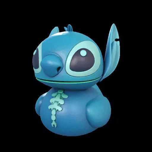 Stitch Rubber Duck  3D print model_22