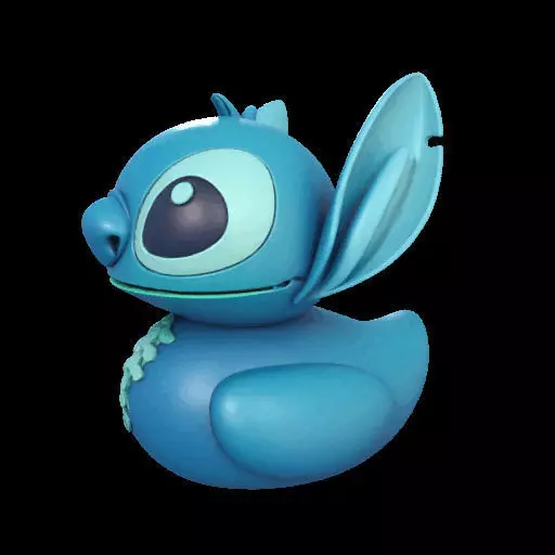 Stitch Rubber Duck  3D print model_19