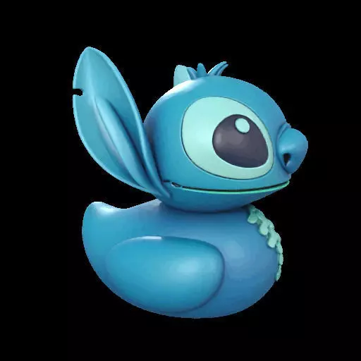 Stitch Rubber Duck  3D print model_26