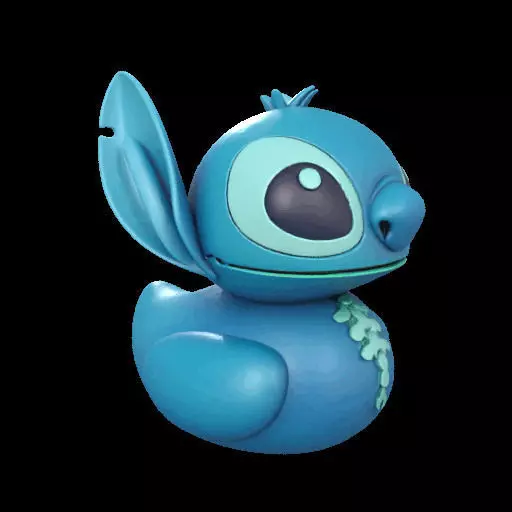 Stitch Rubber Duck  3D print model_25