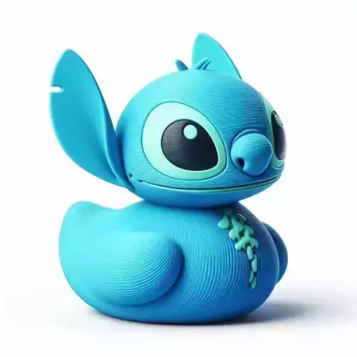 Stitch Rubber Duck  3D print model