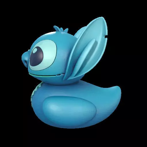Stitch Rubber Duck  3D print model_17