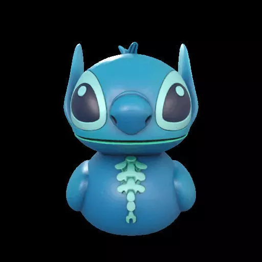 Stitch Rubber Duck  3D print model_1