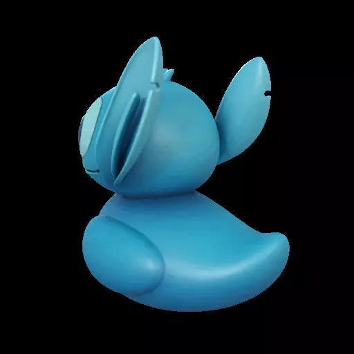 Stitch Rubber Duck  3D print model_12