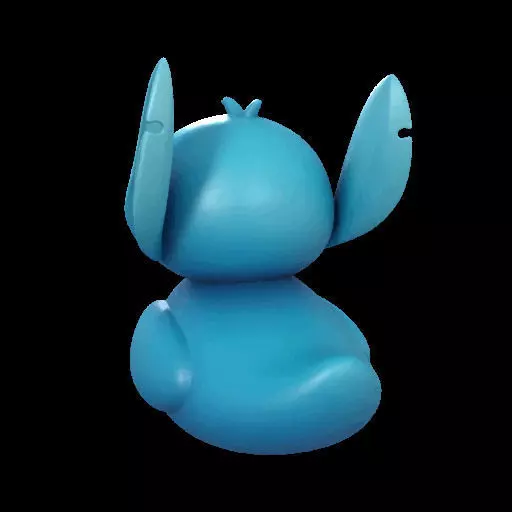 Stitch Rubber Duck  3D print model_10