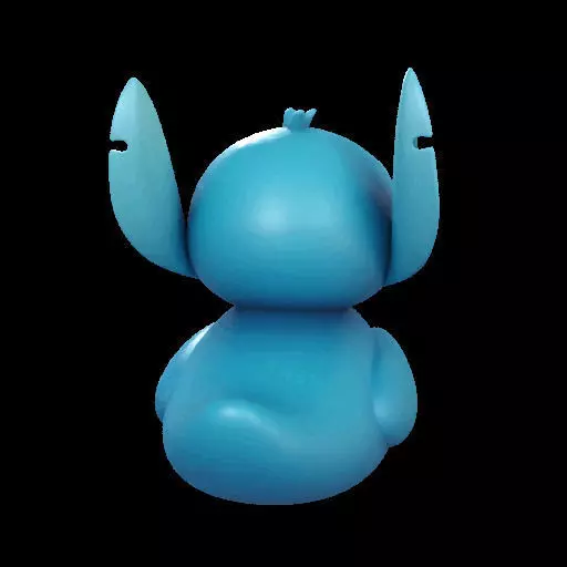 Stitch Rubber Duck  3D print model_7