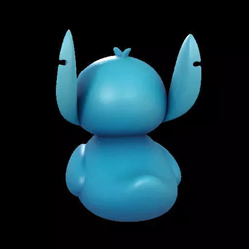 Stitch Rubber Duck  3D print model_9