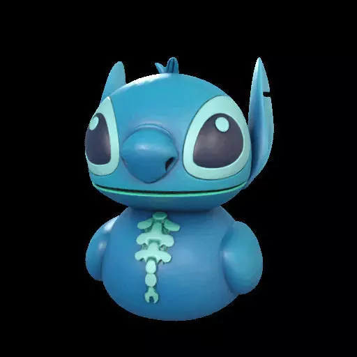Stitch Rubber Duck  3D print model_23