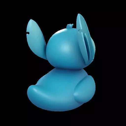 Stitch Rubber Duck  3D print model_5