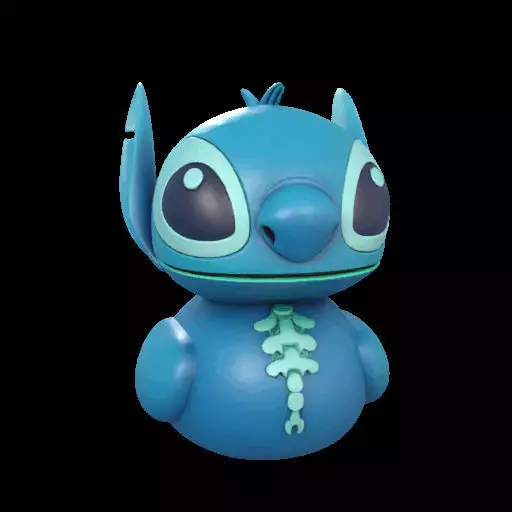 Stitch Rubber Duck  3D print model_2