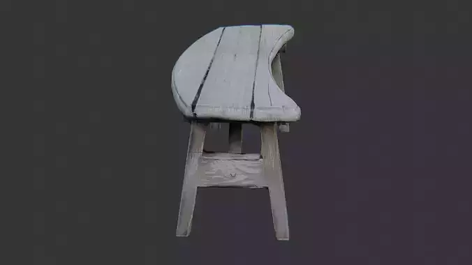 Painted wooden bench for rustic decor