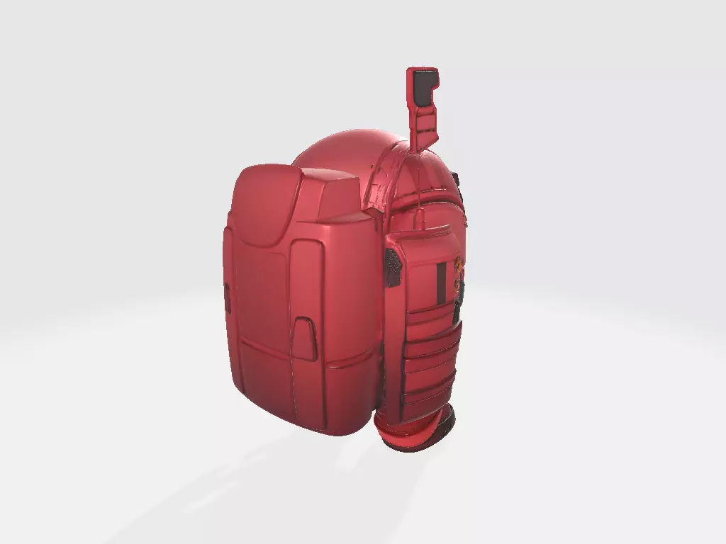 Among Us Red Armor 3D print model_3