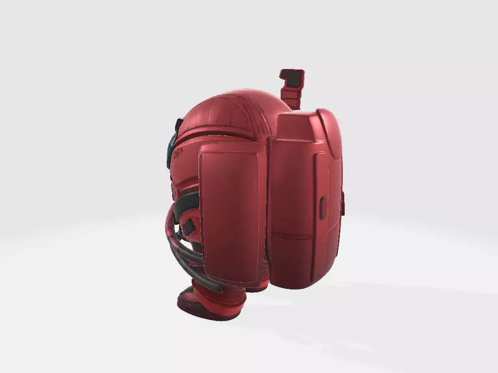 Among Us Red Armor 3D print model_2