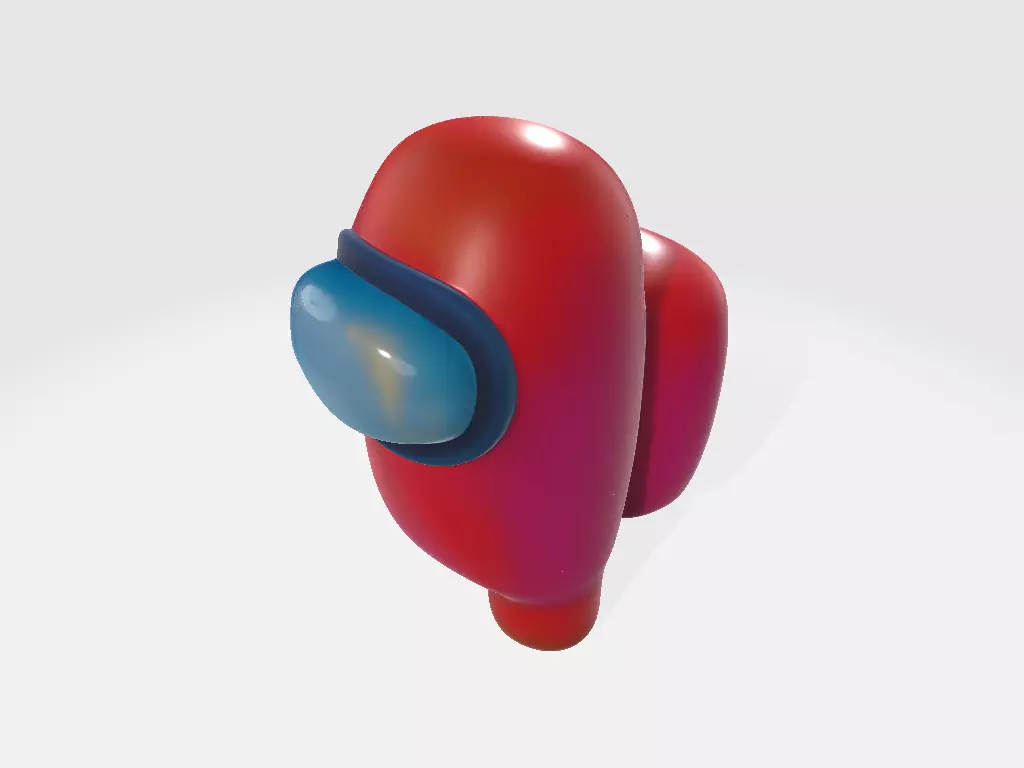 Among Us Red Normal 3D print model_5