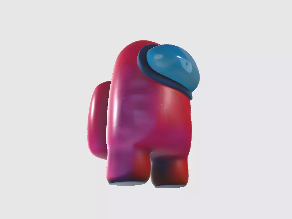 Among Us Red Normal 3D print model_4