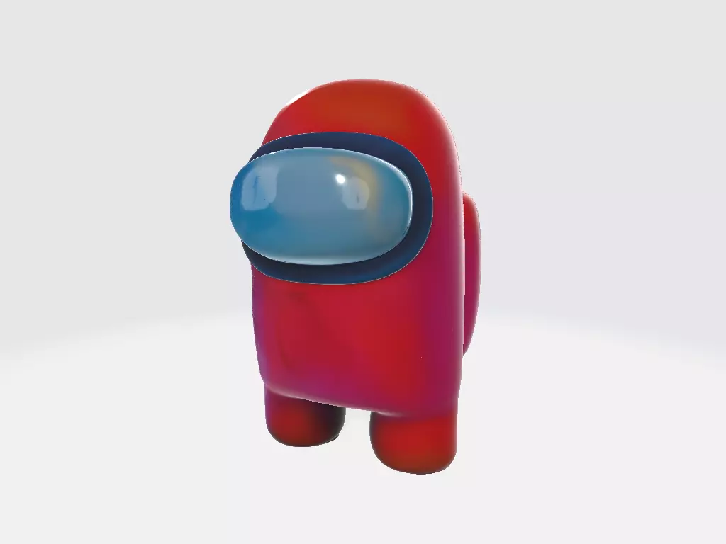 Among Us Red Normal 3D print model_1