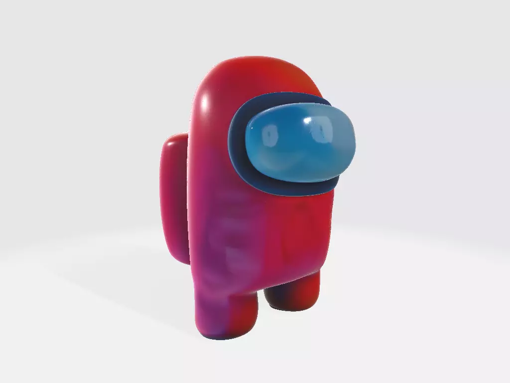 Among Us Red Normal 3D print model_0