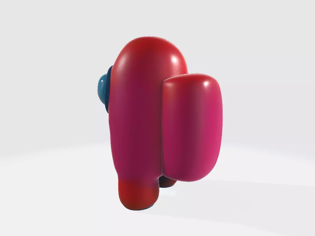 Among Us Red Normal 3D print model_2