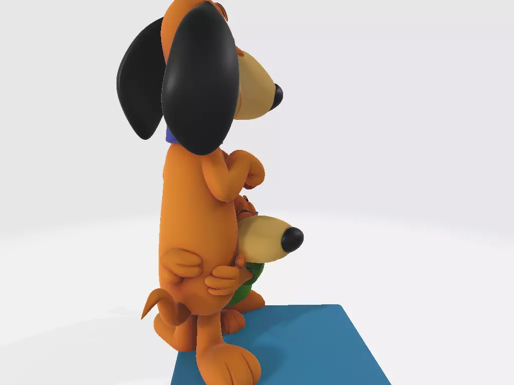 Augie Doggie and Doggie Daddy 3D print model_3