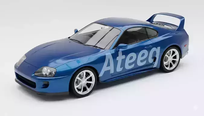 Toyota Supra MK4 3D Model High-Quality Printable Car Model
