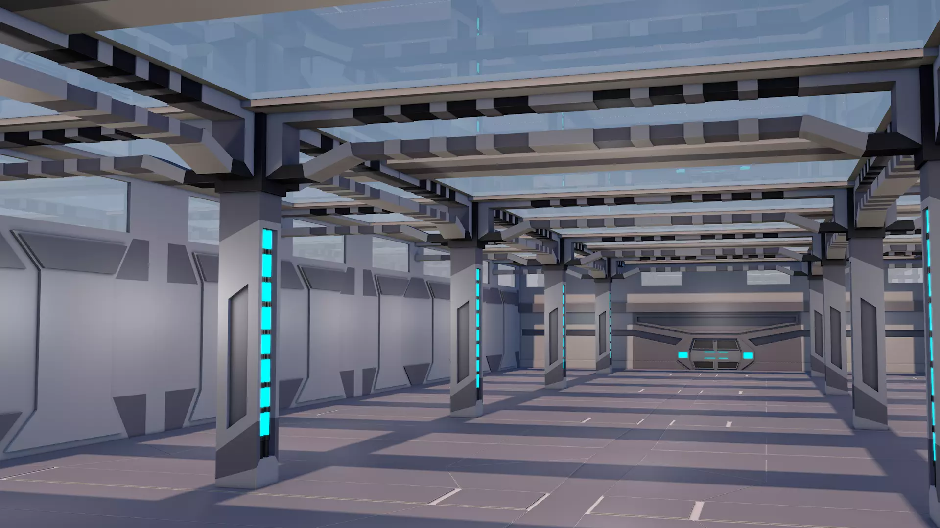 Sci Fi Interior 3D model_4