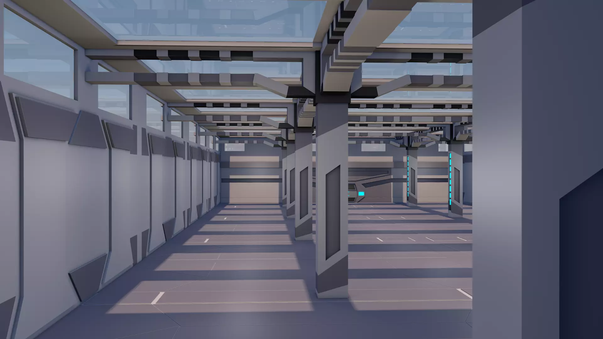 Sci Fi Interior 3D model_2