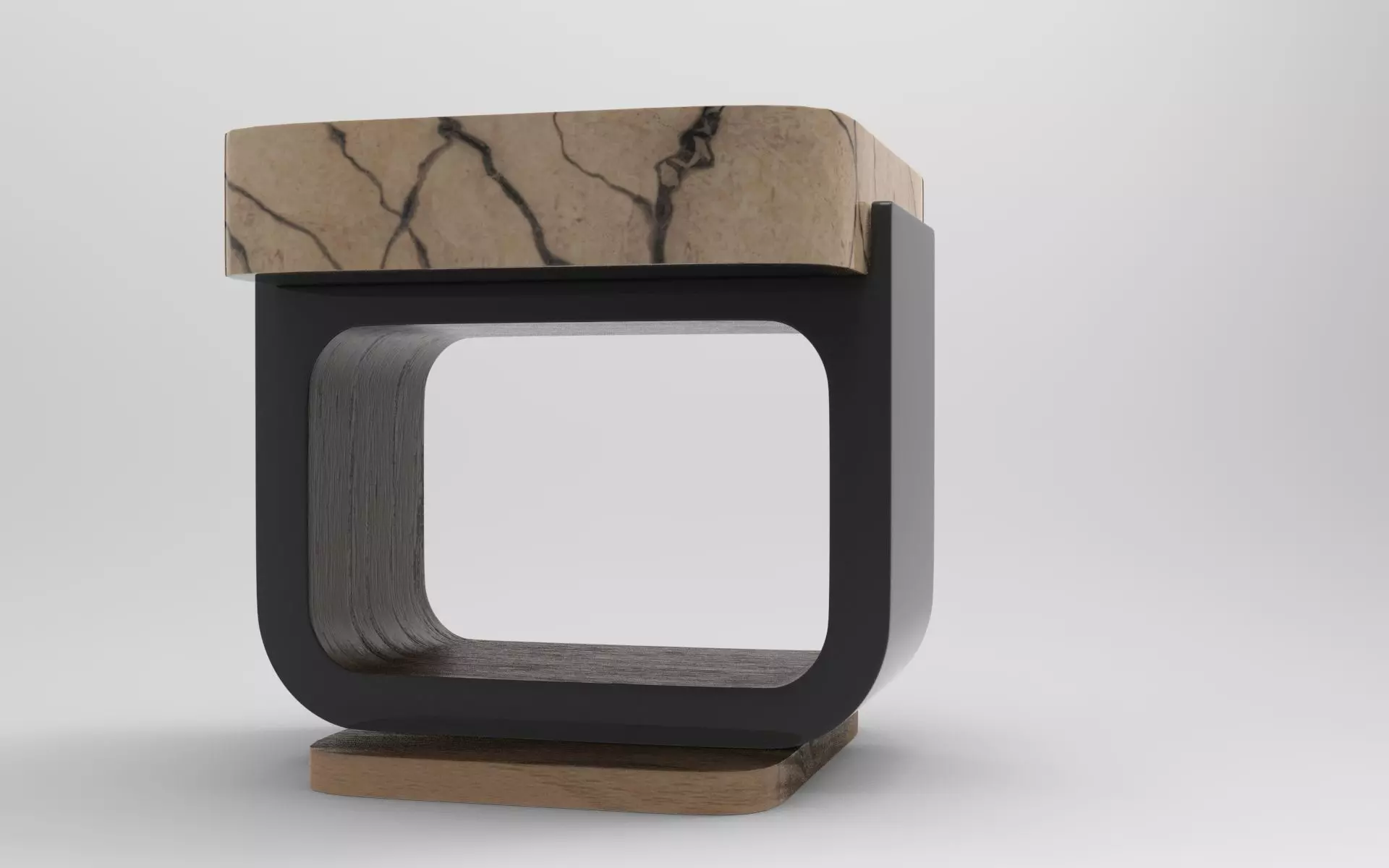 Furro Coffee Table Low-poly 3D model_4