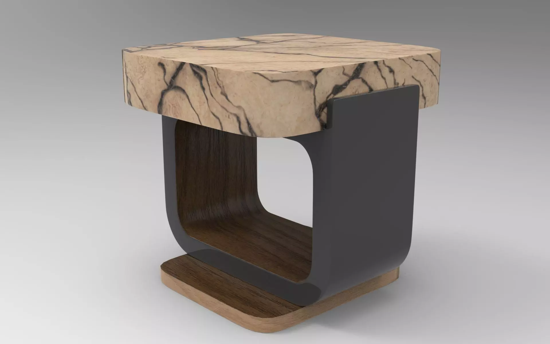 Furro Coffee Table Low-poly 3D model_0
