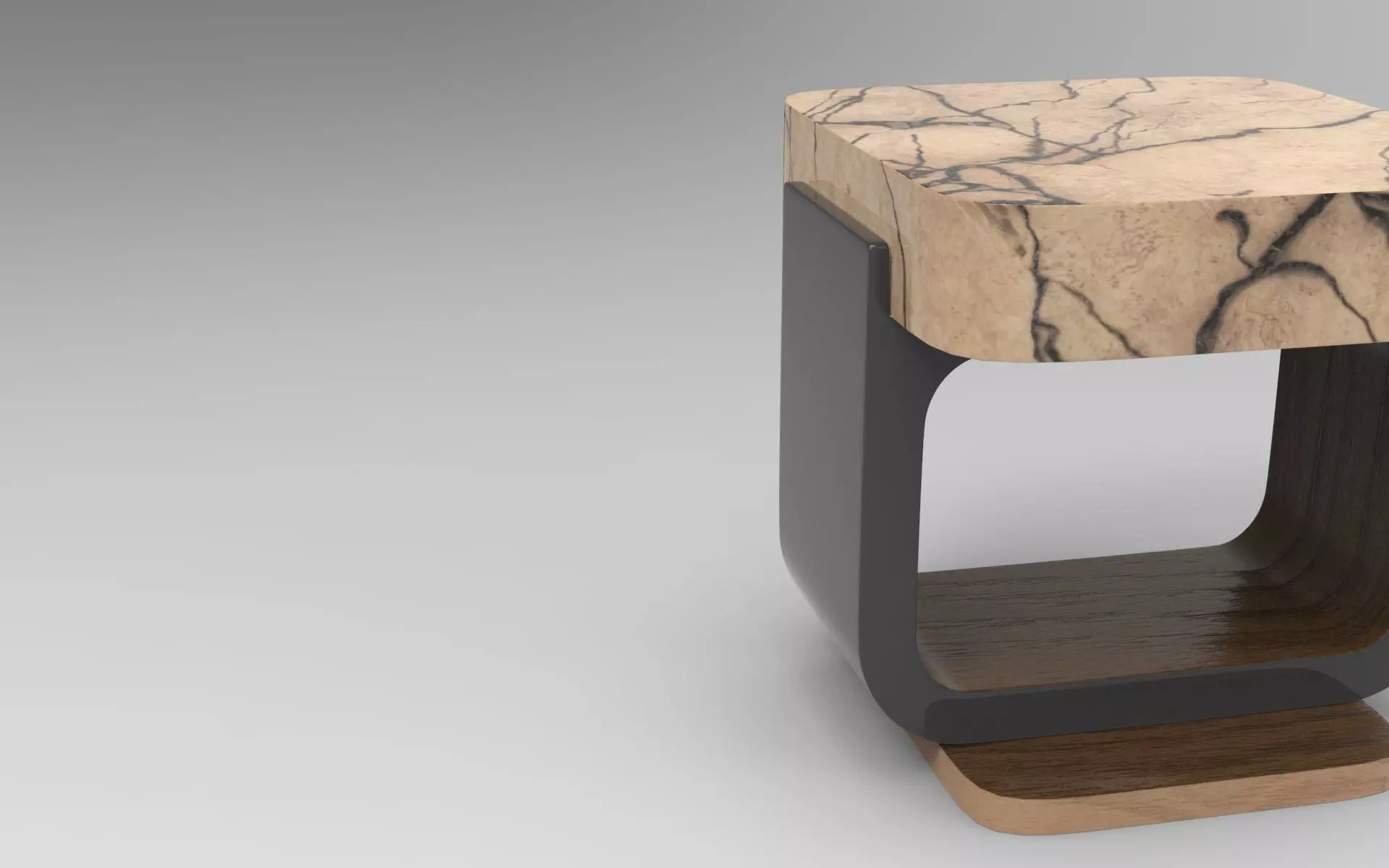 Furro Coffee Table Low-poly 3D model_3