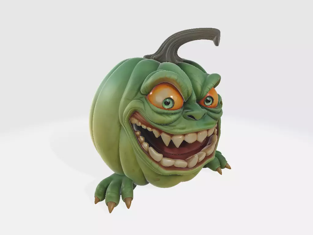Screaming Fruits Aggressive Melon 3D print model
