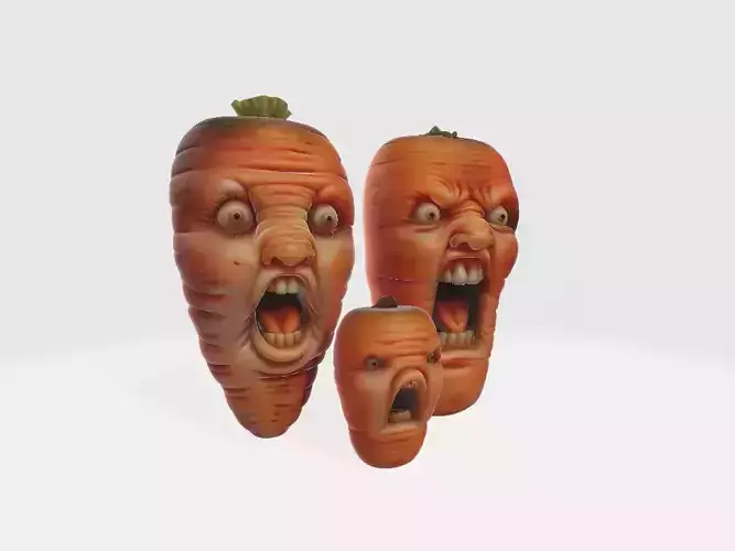 Screaming Fruits Screaming Carrot