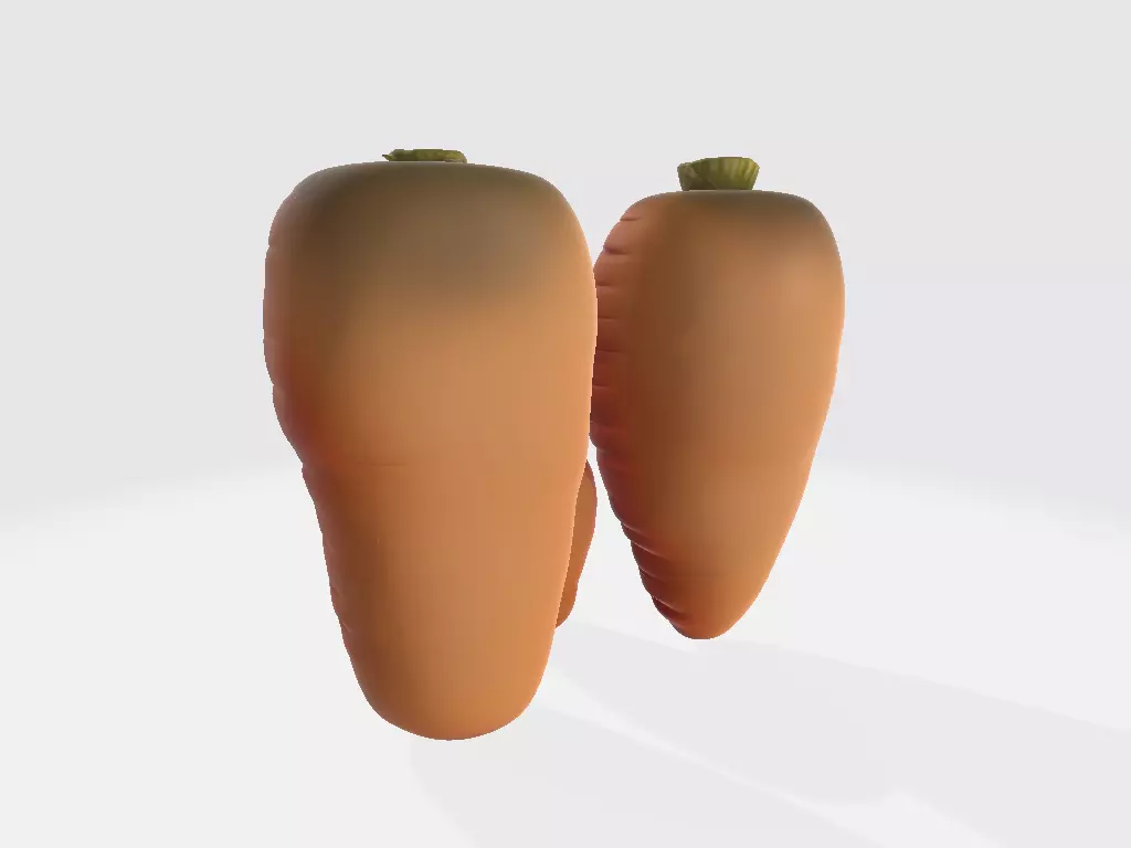 Screaming Fruits Screaming Carrot 3D print model_2