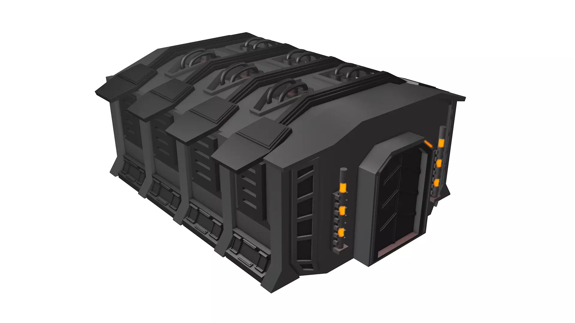 Sci fi Building Free 3D model