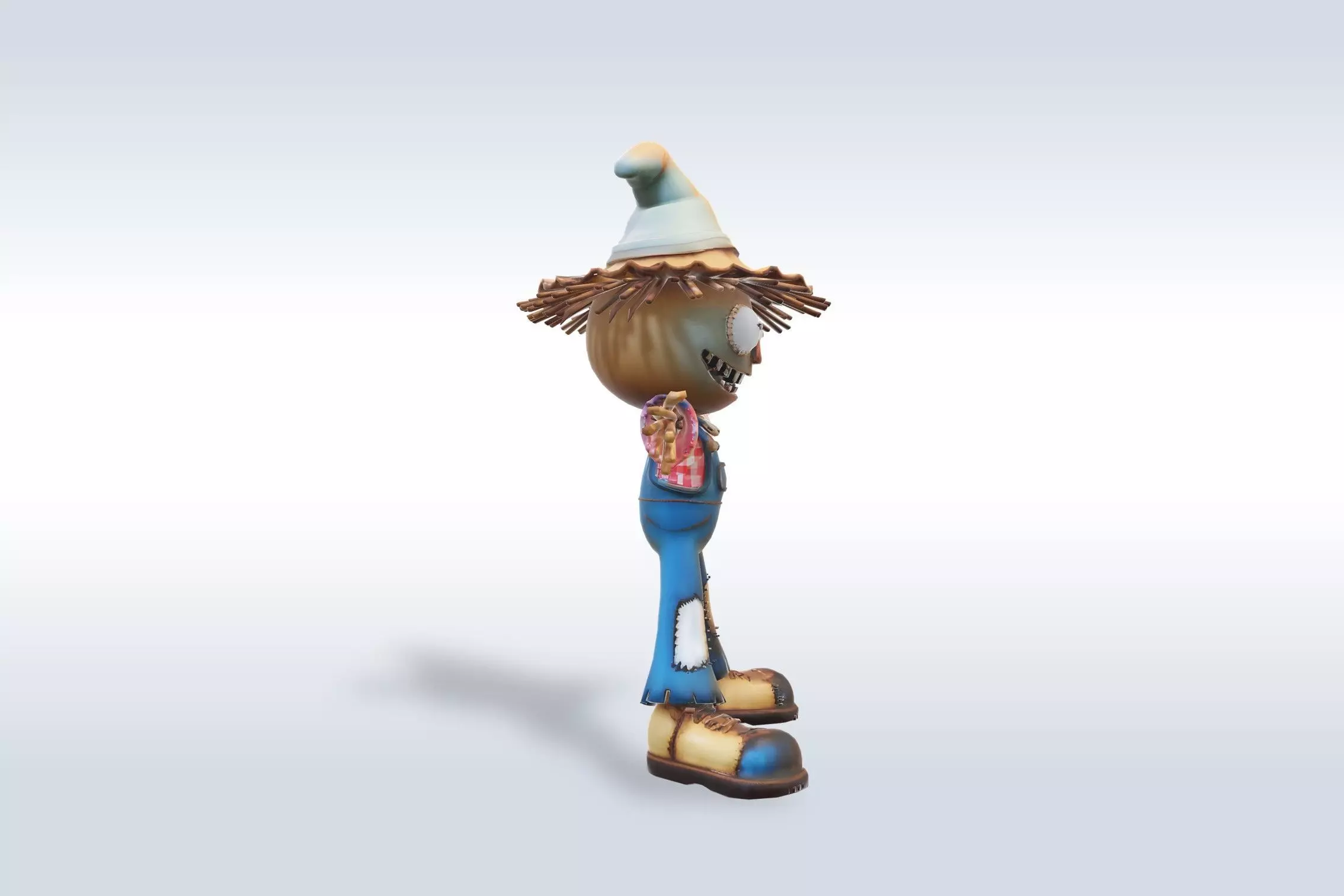 Autumn Scarecrow 3D Model 3D model_2