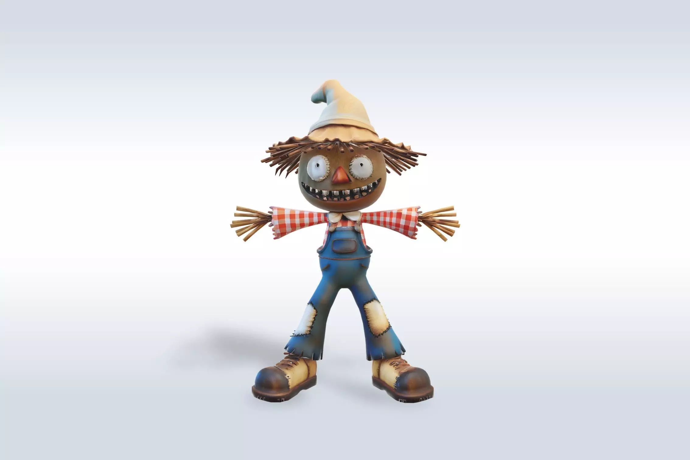 Autumn Scarecrow 3D Model 3D model_0