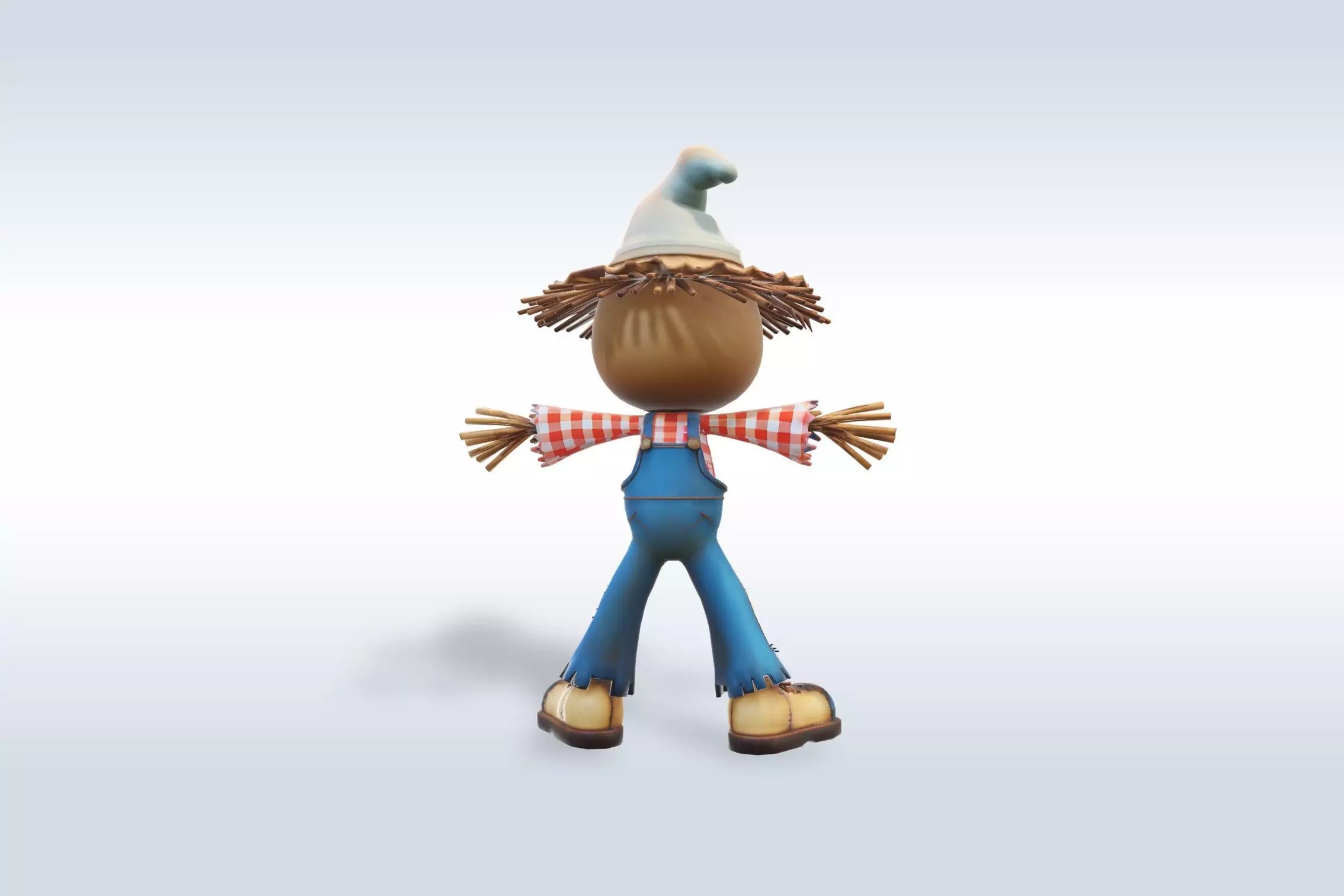 Autumn Scarecrow 3D Model 3D model_8