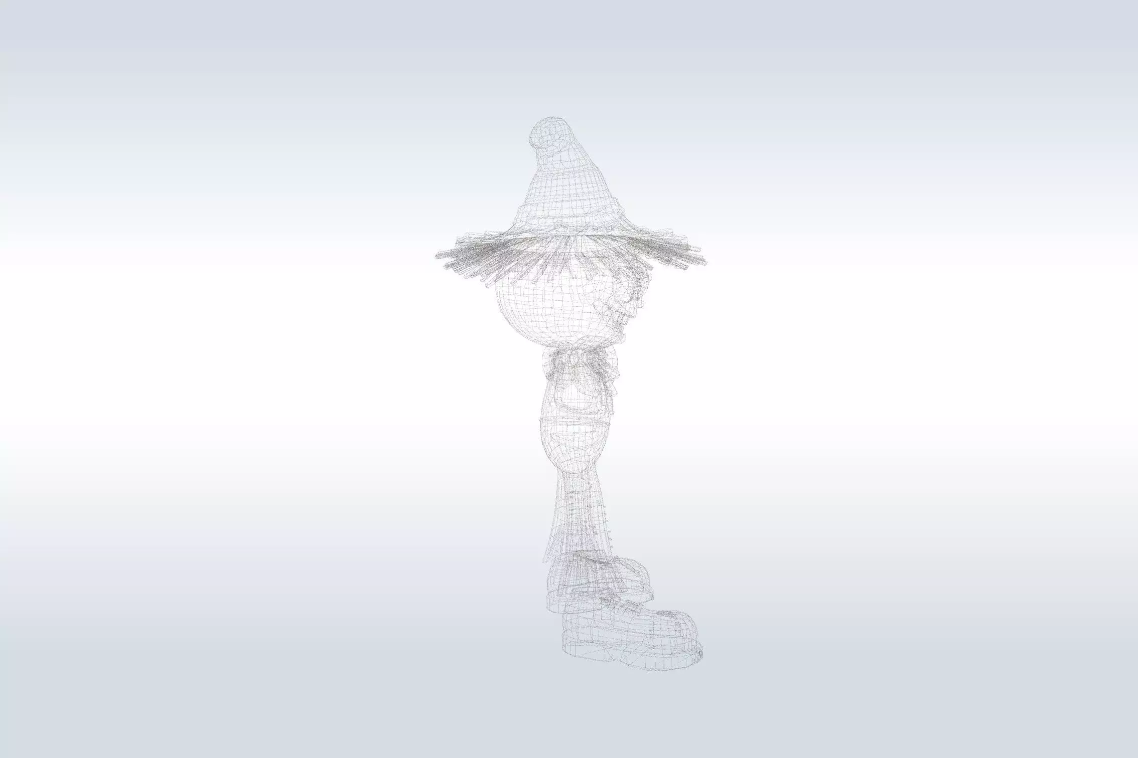 Autumn Scarecrow 3D Model 3D model_3