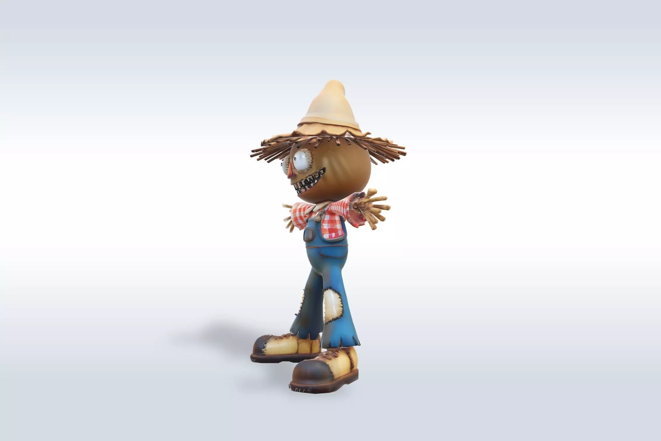 Autumn Scarecrow 3D Model 3D model_4
