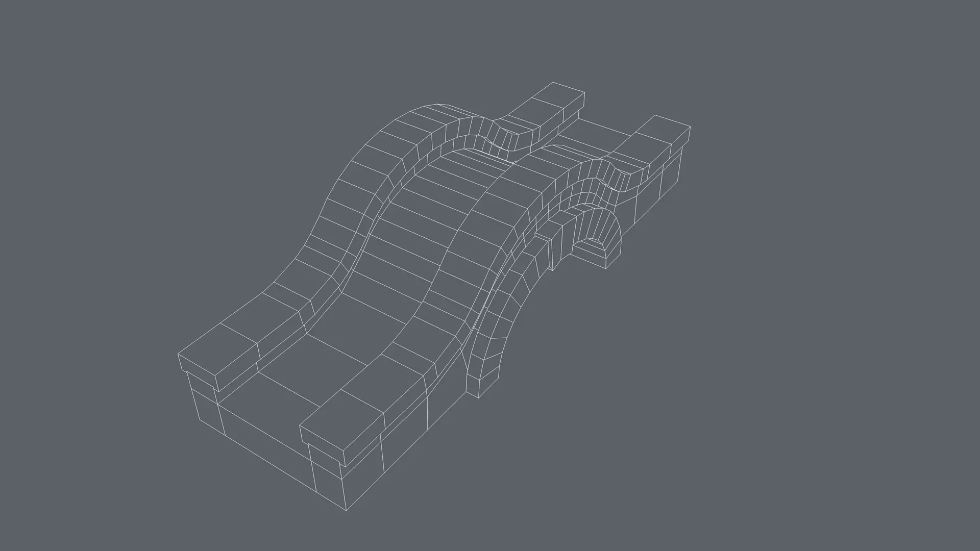 Bridge Low-poly 3D model_9