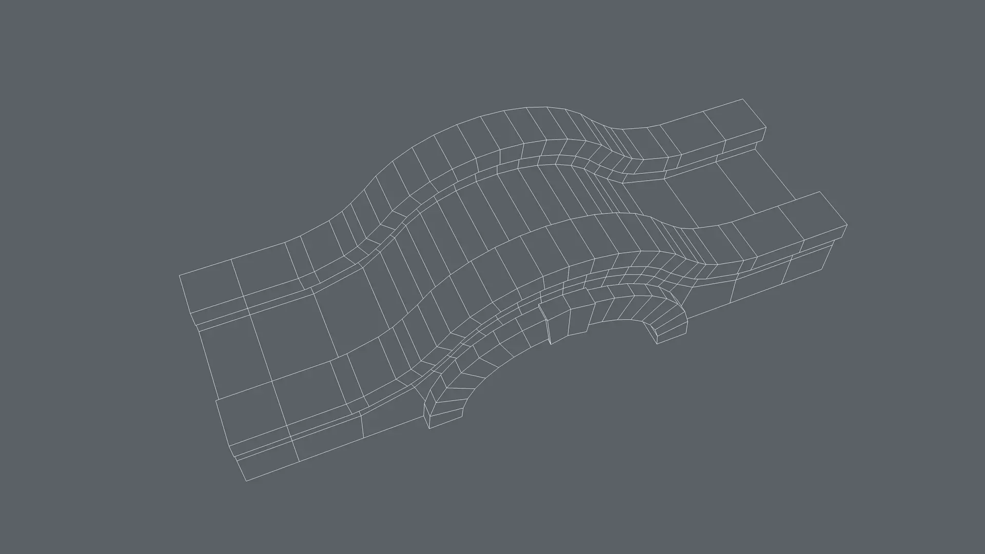 Bridge Low-poly 3D model_12