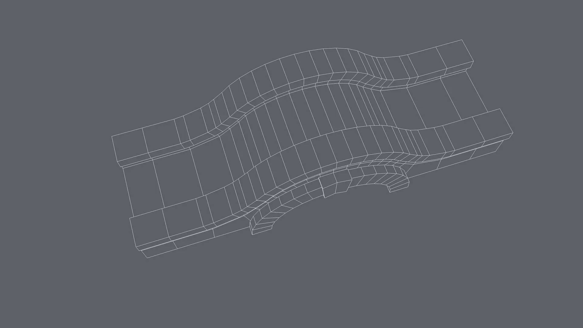 Bridge Low-poly 3D model_13