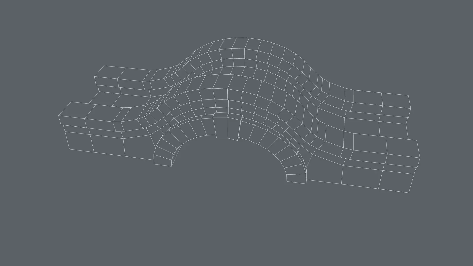 Bridge Low-poly 3D model_14