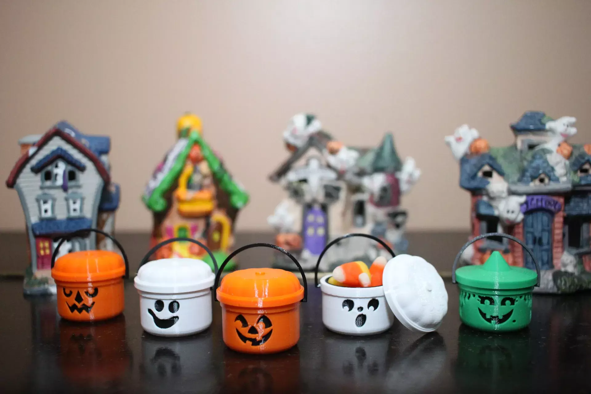 Mini Halloween Candy Buckets 3D print model_0