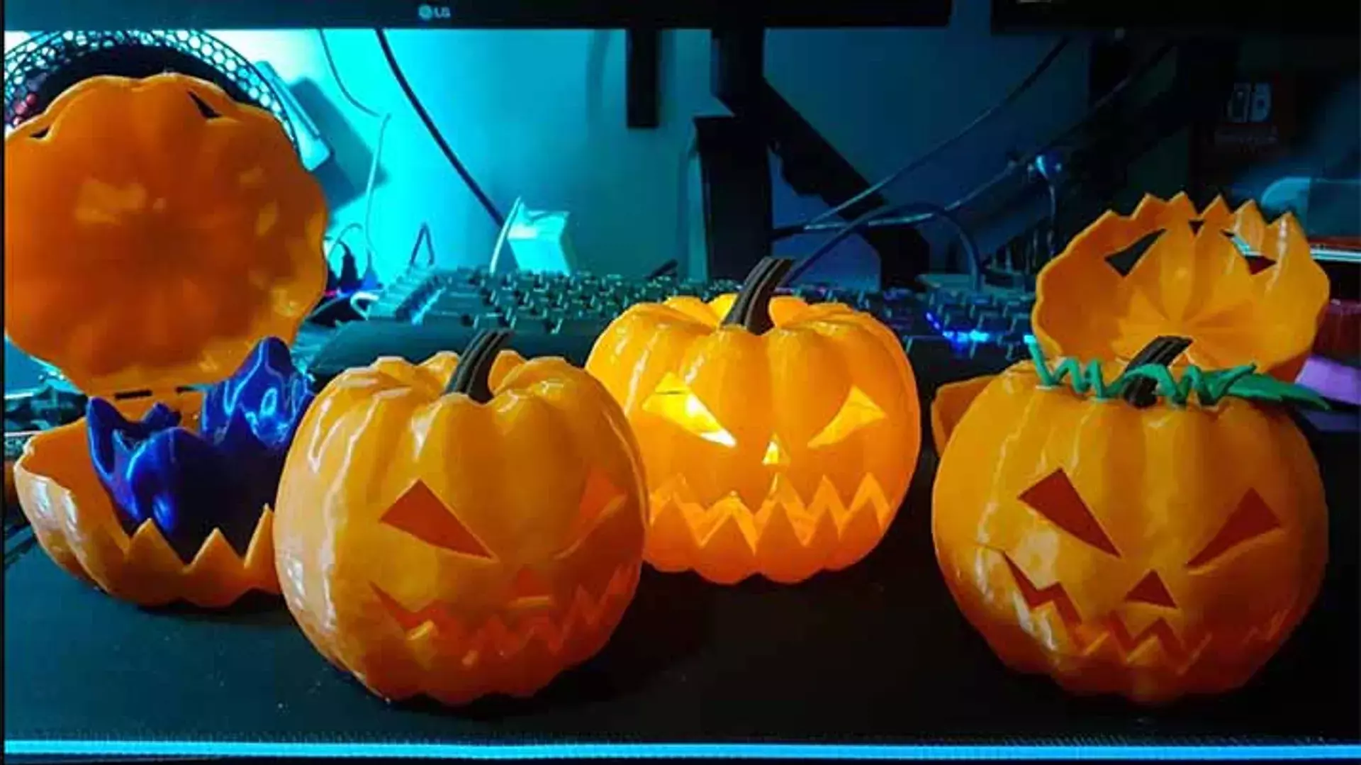 Lantern Pumpkin Box STL 3D print model_0