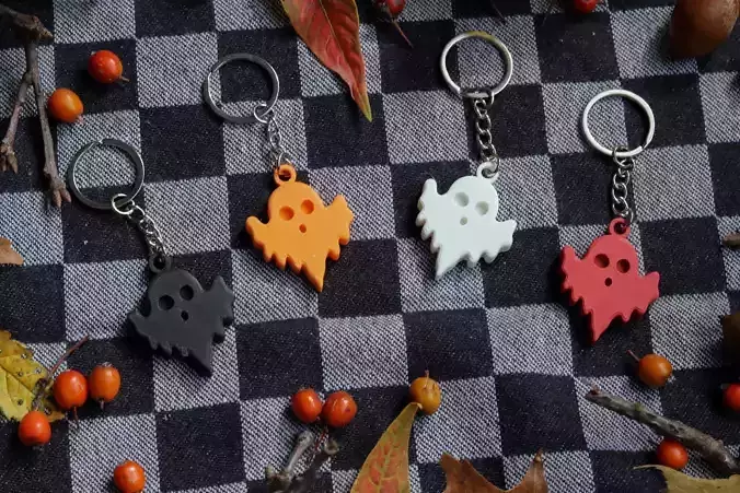 Ghost Keychain STL 3D print model