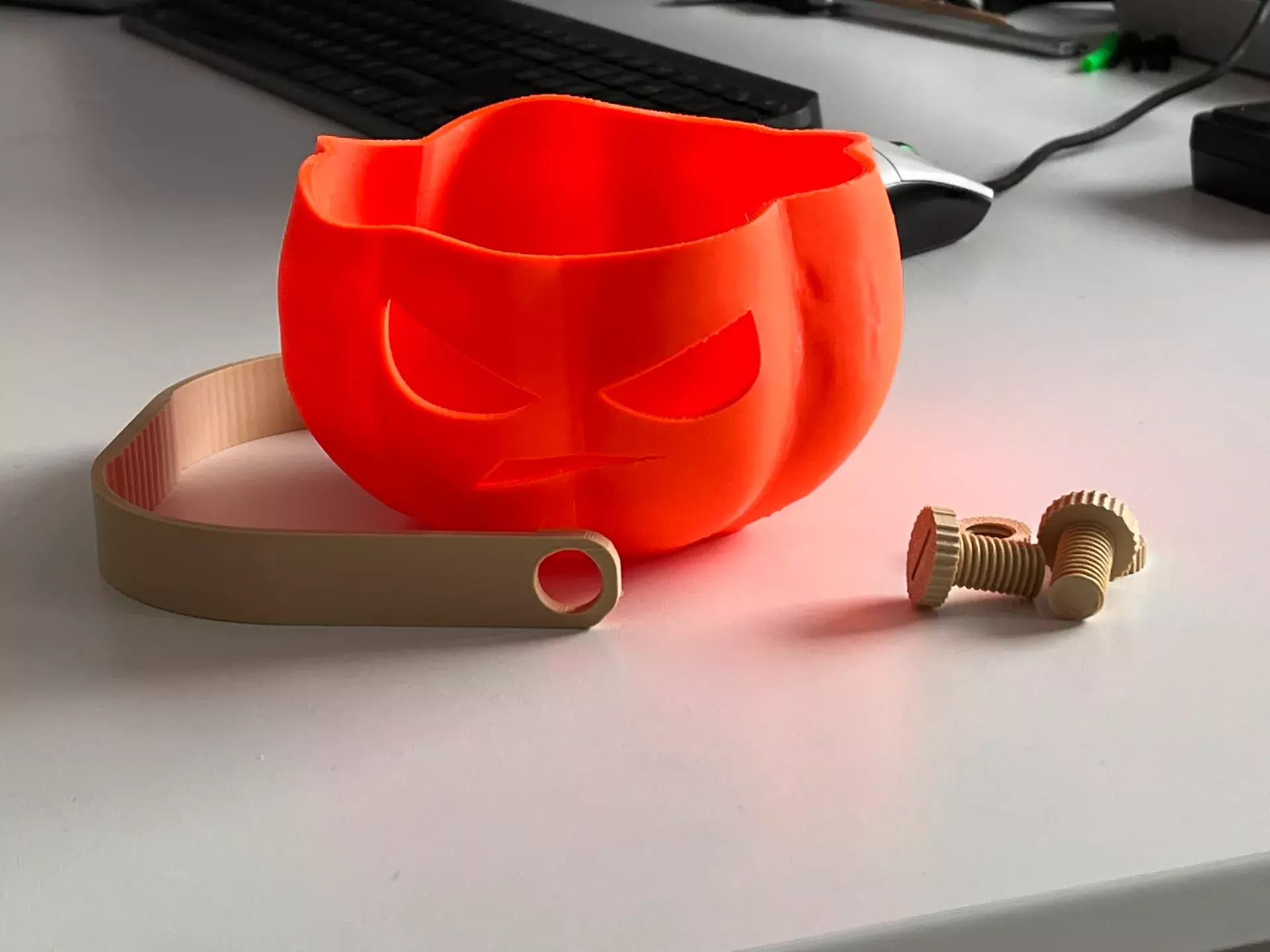 Pumpkin Candy Bucket STL 3D print model_1