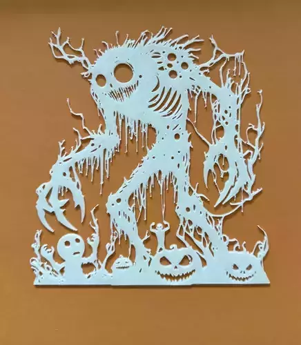 Necro Vine Wraith Silhouette 3D print model